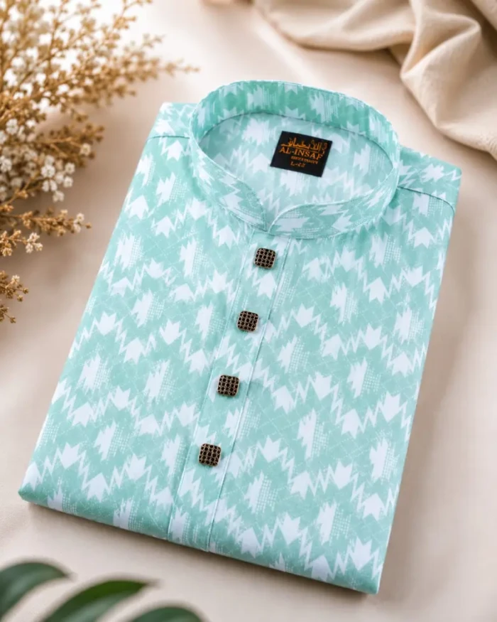 Premium Cotton Light Green-{Code-103}