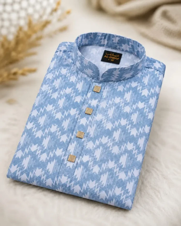 Premium Cotton Light Blue-{Code-102}